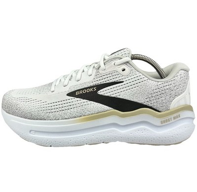 Brooks Men's Ghost Max 2 Running Shoes Size 10 White/Pelican/Oyster Sneakers New