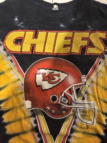 Camiseta Delta Apparel NFL Kansas City Chiefs Tie Dye Logo Estampado Para Hombre XXL - Imagen 3 de 7