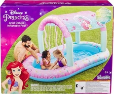 Disney Princess Ariel Water Castle Deluxe Inflatable Pool, Above Ground Pool 