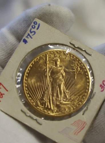 1927 US $20 Saint Gaudens Double Eagle Gold Piece Gem Lustrous Unc