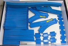TOMY 1998/2001 Thomas Train Trackmaster Blue Plastic Track LOT Replacement 72 Pc