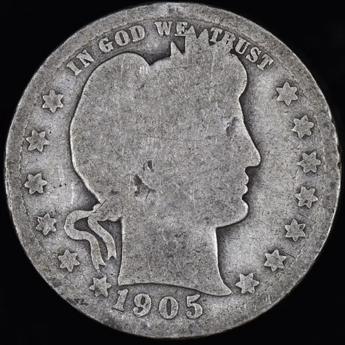 1905-O BARBER QUARTER ✪ AG ABOUT GOOD ✪ 25C SILVER COIN SCARCE DATE K ◢TRUSTED◣