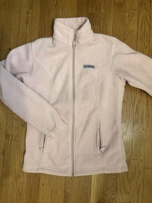 Columbia Women s Pink Full Zip Jacket, Size S, Pockets, Long Sleeve Outdoor