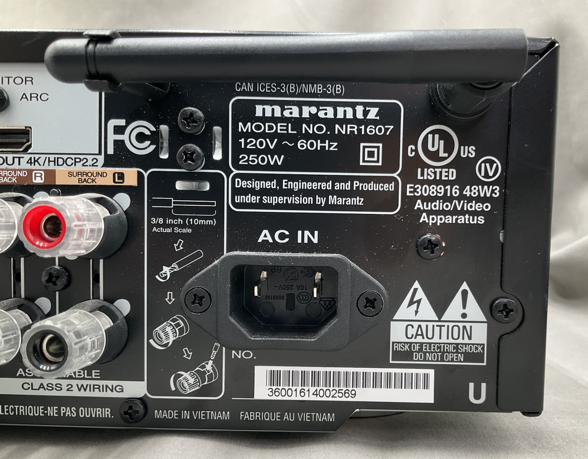 Marantz NR1607 Ultra HD 7.2 Channel Network A/v Surround Receiver