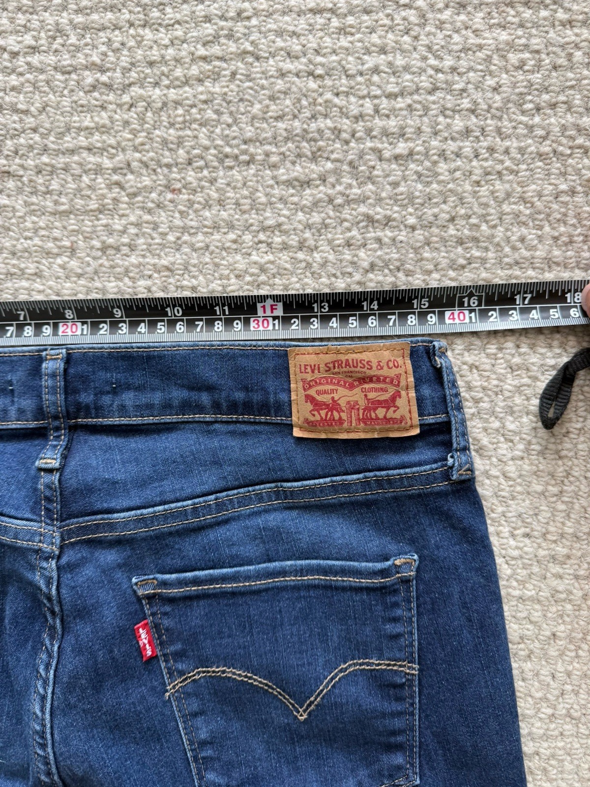 Levis 311 Shaping Skinny Mid Rise Womens Jeans Blue Stretch - W31 L32 - UK12 image 4