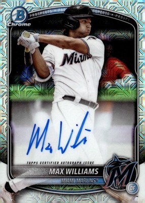 2025 Bowman Chrome Draft Mega Box Prospect Autographs #BMAMW Max Williams
