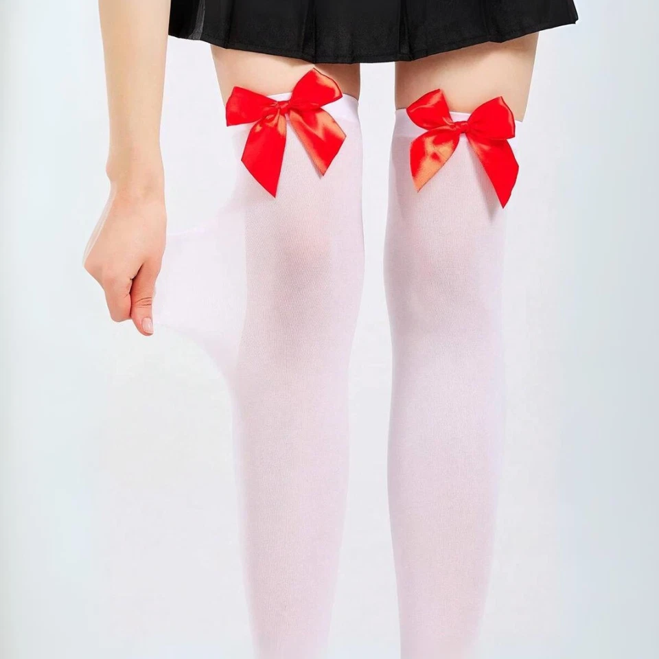 1 pair Over-The-Knee Socks | Women's Bow Socks for Smooth & Stylish Comfort Use - Image 4 of 4