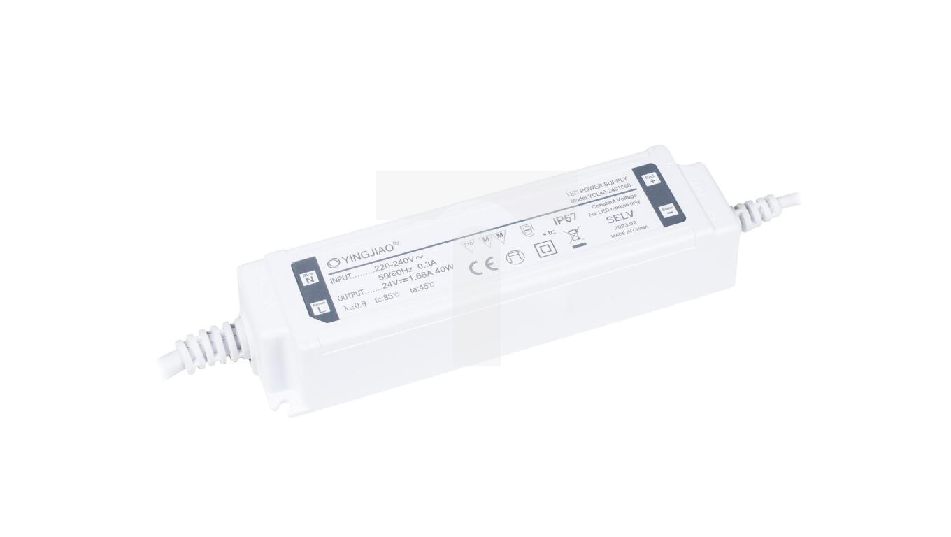 LED Power Supply YCL40 24V 1.66A 40W IP67 YCL40-2401660 /T2UK