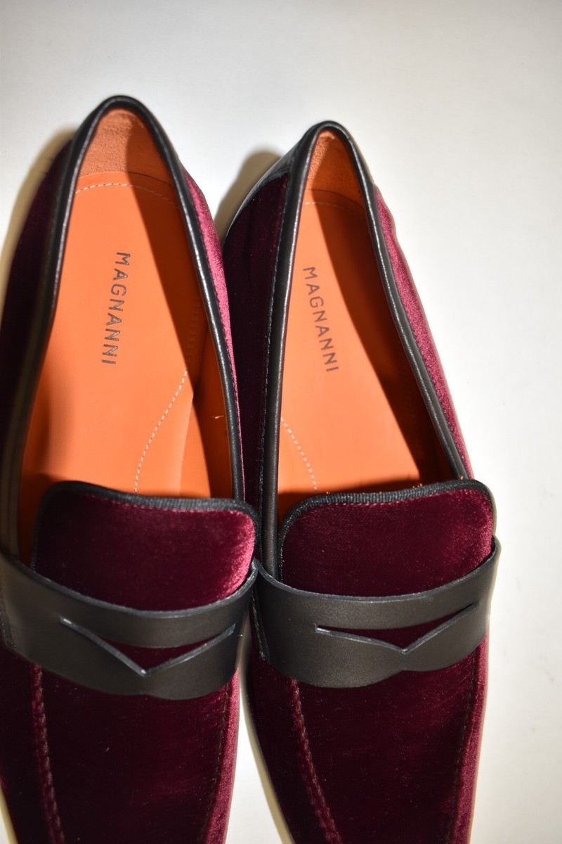 New! Magnanni Vale Velvet Penny Loafer Shoes Size 10 US  display picture 2