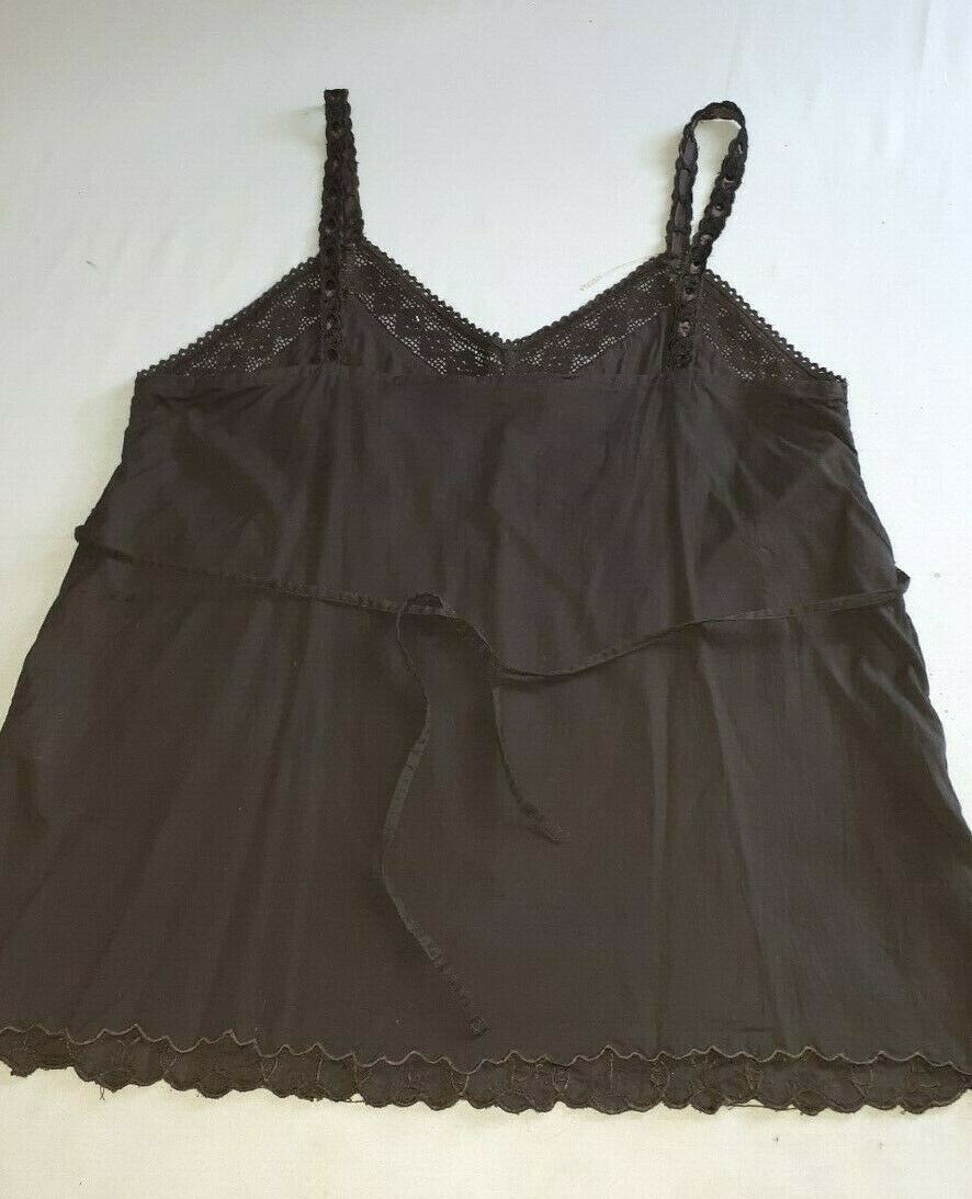 Brown Broiderie Anglaise sequin bead hippie boho festival strappy camisole 16 image 2