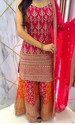 Abito Designer Salwar Kameez Pakistano Bollywood Indiano Da - Foto 12