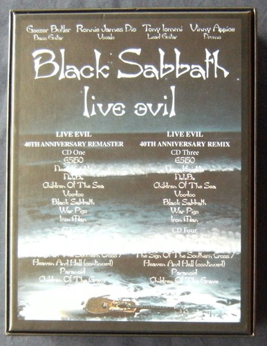 BLACK SABBATH Live Evil Super Deluxe 4CD Box Set (2023) DIO Poster Book 40.Anniv - Picture 2 of 10