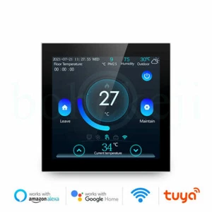 WiFi Smart Floor Thermostat Electric/Water Heating Temperature Controller CA