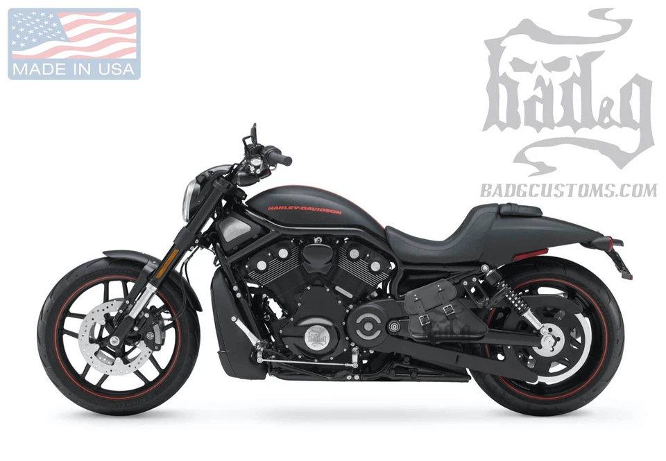 Alforje Harley V-ROD MUSCLE LEFT Side BOLSA SOLO PRETA - VRL02 BAD&G CustomS - Imagem 2 de 4