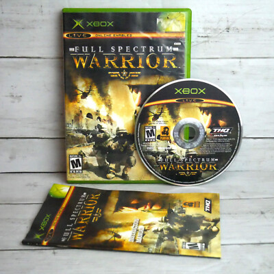 Full Spectrum Warrior (Microsoft Xbox, 2004) Complete Game Manual