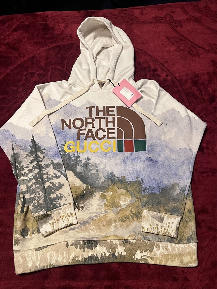 GUCCI x The North Face Sweatshirt Size Small Hoodie Logo GUCCI x The North Face Sweatshirt Size Small Hoodie Logo