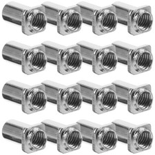 20 Pcs Drum Lugs Set Replacement Parts Screw Nut Swivel Nuts for Snare