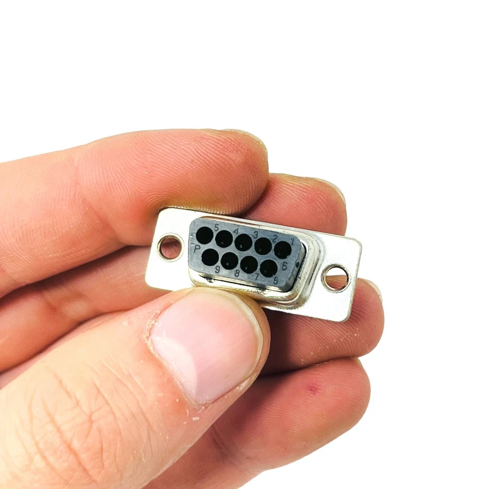 3 pcs AMP D-Sub Connector Receptacle Crimp 9 Position - Image 2 of 4