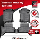 KIWI MASTER 3D TPE Car Floor Mats Fit Mitsubishi Triton MQ 2015-2018