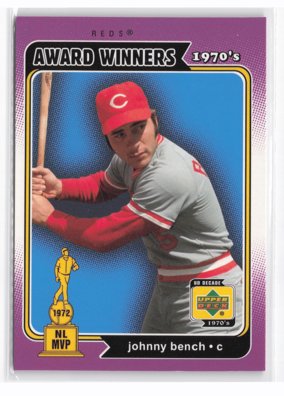 Johnny Bench #149 2001 Upper Deck Decade 1970's Cincinnati Reds
