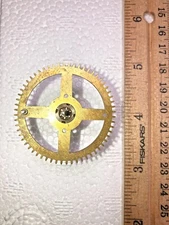 Ingraham (Stamped 2 16) Clock Movement Strike Side 4th Wheel (See Pics) (K7853)