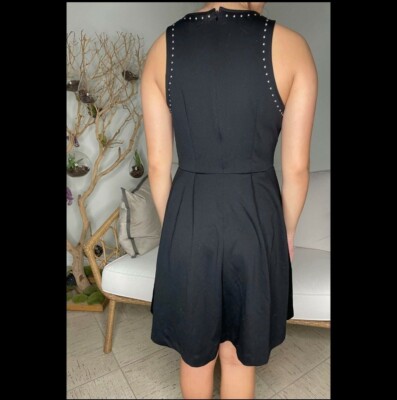 Mossimo Women Fit Flare Dress Stretchy Textured Sleeveless Black | eBay Mossimo Women Fit Flare Dress Stretchy Textured Sleeveless Black | eBay