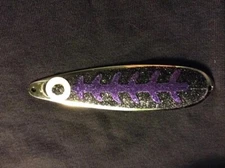 High Percentage Salmon Trolling Spoon With Hyper Vis Tape Not Paint 3 3/4”
