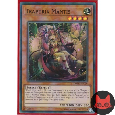 Yugioh Traptrix Mantis COTD-DE030 Super Rare NM