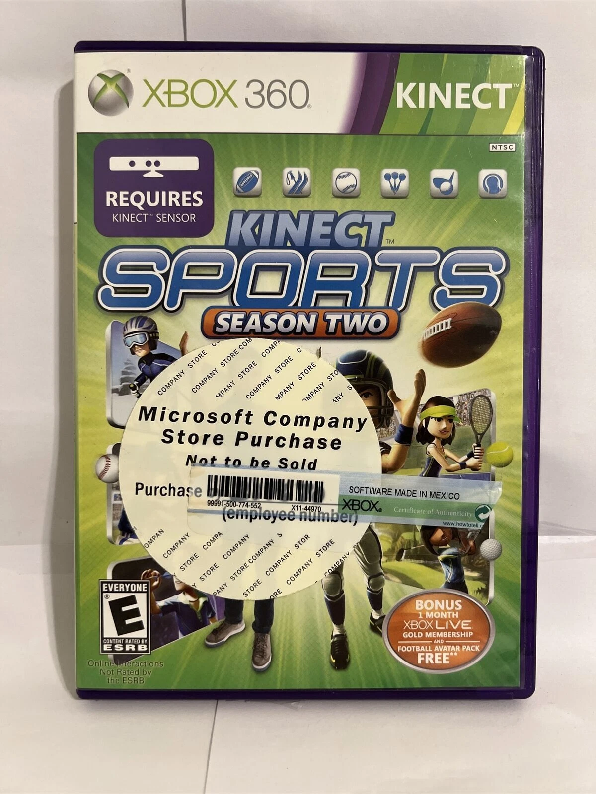 Kinect Sports: Season Two (Microsoft Xbox 360, 2011)