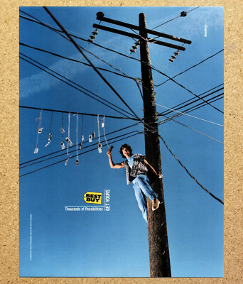 Best Buy Telephone Poles Cell Phones Electronics Magazine Print Ads Poster 2003