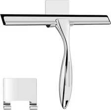 Shower Squeegee, All-Purpose Stainless Steel Squeegee for Bathroom, Shower Doors