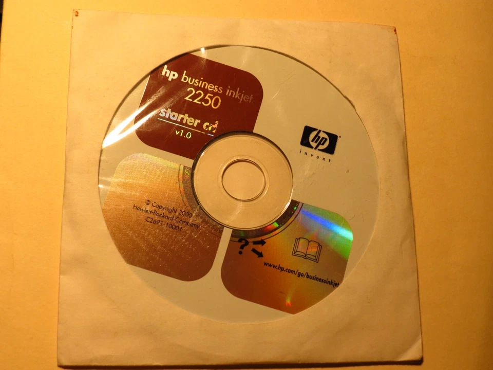 NEW HP Business Inkjet 2250 Starter CD v1.0 STILL SEALED!!! - Image 3 of 4