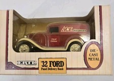 Vintage Ertl Ace Hardware '32 Ford Truck Panel Delivery Bank