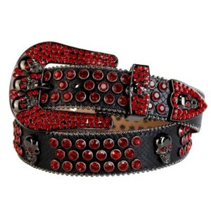 red rhinestone belt