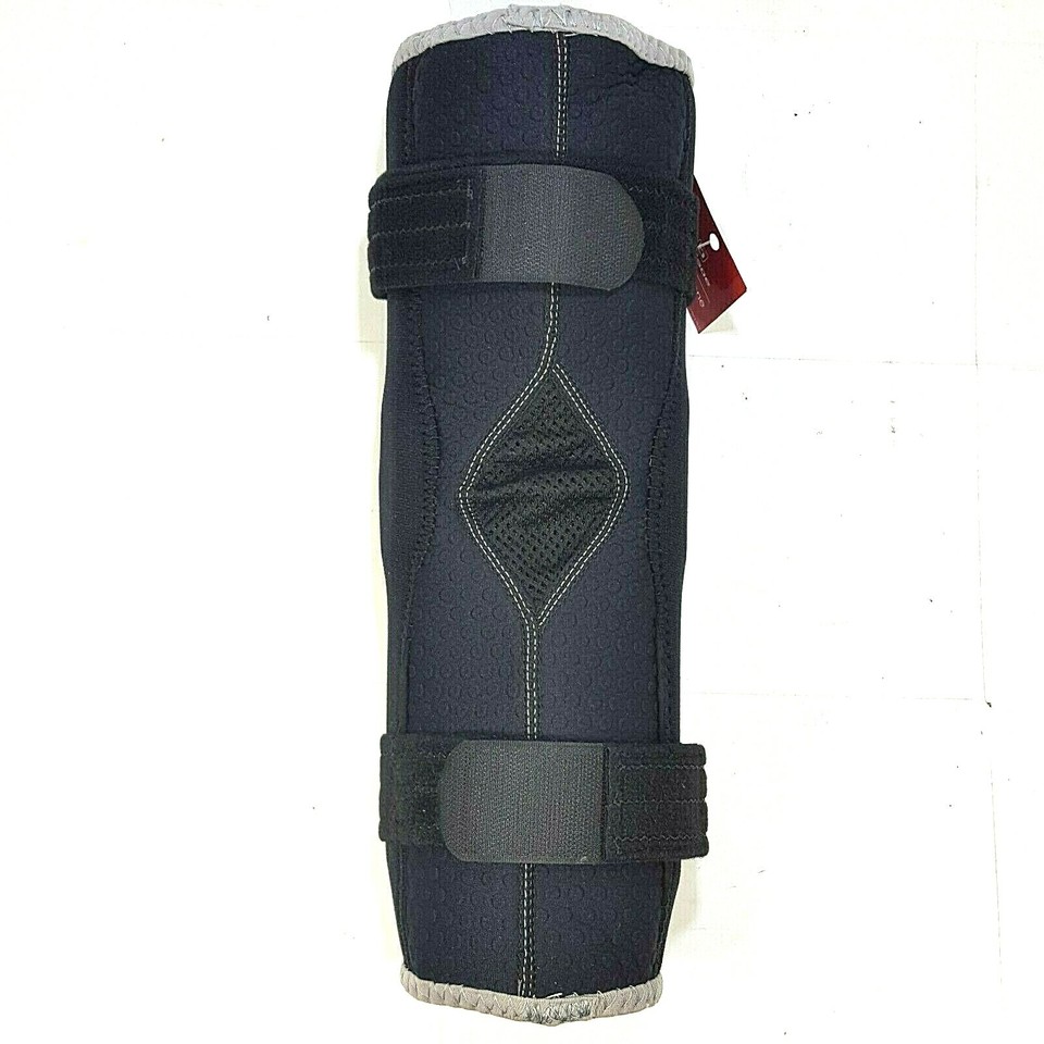 Breg Bledsoe Knee Brace Injury Sprain Strain Black Adjustable 3D