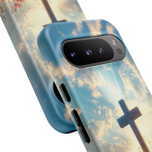 For iPhone | Samsung Galaxy | Pixel Phone Case - Cross Wildflower Sunrise - 第 230/256 張圖片
