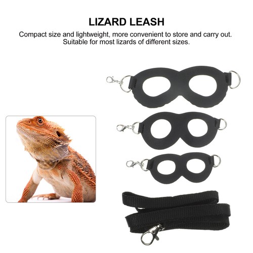 1 Set Lizard Leash Bearded Dragon Adjustable Small Reptile Animal Harness New - Picture 2 of 12
