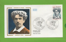 FDC 1977 - Centenaire du disque - Charles CROS - 1842-1888  ......   (Ref. 8765)