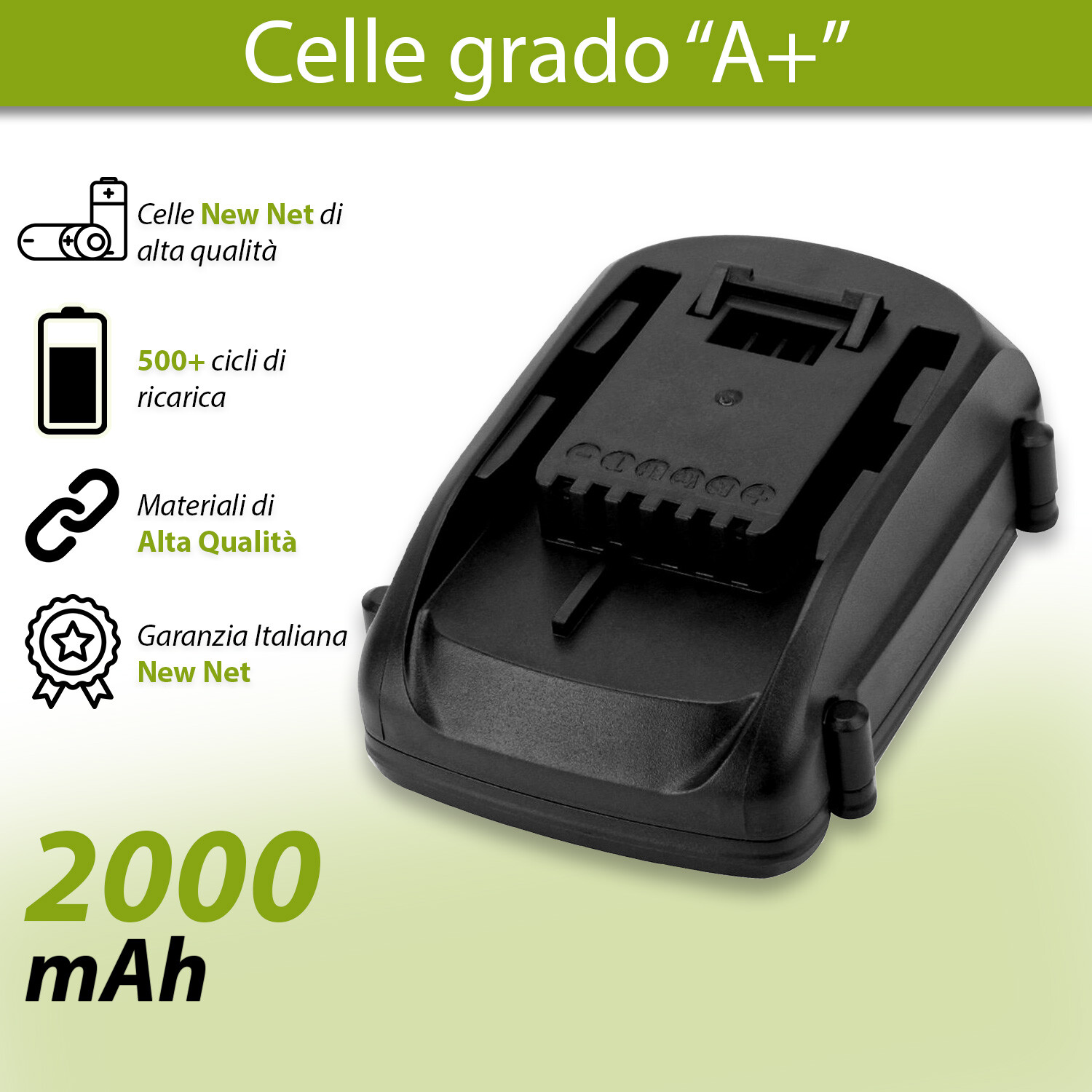 Batteria compatibile con RW9353 WA3553,2 WA3671 WA3523 [Li-ion 18V 2000mAh] - 4