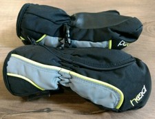 HEAD Kids Jr Ski Mittens Insulated Gloves Black/Gray/Yellow XXS
