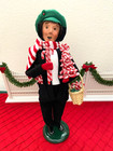 New ListingByers Choice Carolers Man Selling Candy Canes, Candy Cane tree, canes in basket