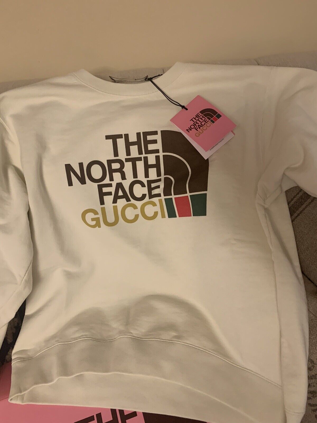 NWT SOLD OUT Gucci x The North Face Crew Neck Sweater Sweatshirt S fits  Like M