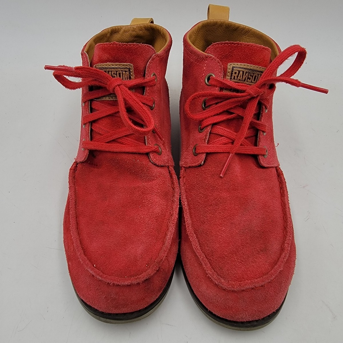 Adidas x Ransom Shoes Size 11 Mid Chukka Boots Red Suede Leather Never Ending s-l1200.jpg main image 2