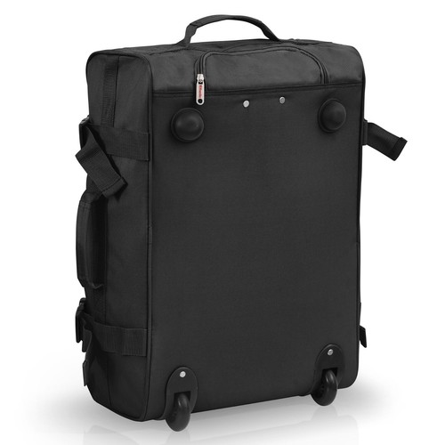 Cabin bag Ryanair 55 cm Carry On Hand Luggage Suitcase Trolley Bag 299 BLACK - Picture 10 of 13