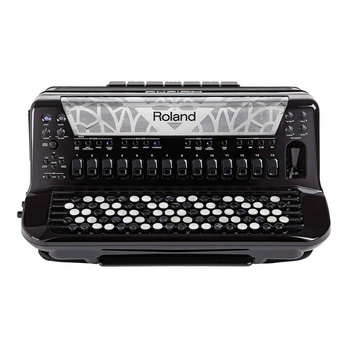 Roland FR-8XB BK V-accordion Button Keyboard Black Flagship Roland FR-8XB BK V-accordion Button Keyboard Black Flagship