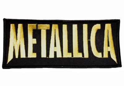METALLICA - Gold Logo - gestickt - Aufnäher / Patch - Neu #4714