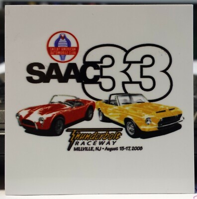 SAAC 33 Convention 2008  Shelby American Automobile Club Membership Dash Plaque