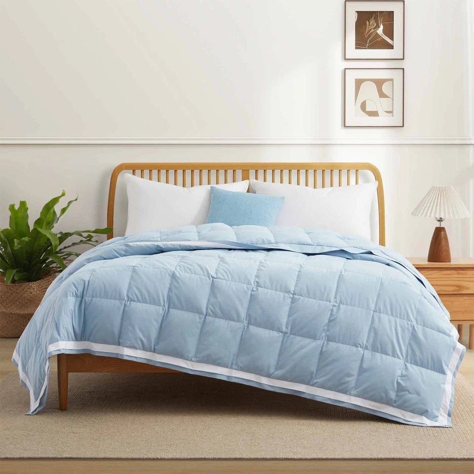 夏季冷却织物超大羽绒毯,特大号或大号毯子带装饰 — 第 2/4 张图片