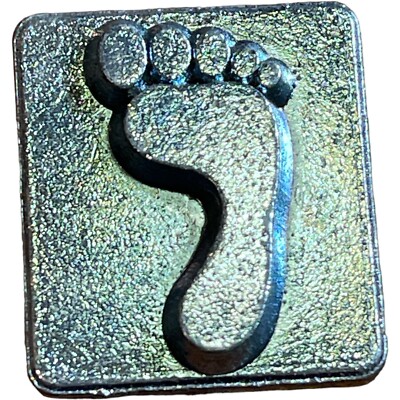 Vintage Tandy Craftool Leather Craft Stamp 8220 Left Foot Toes 1”x