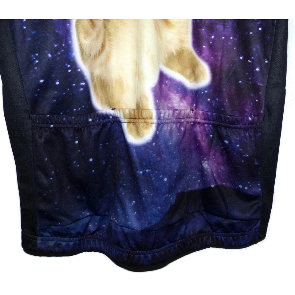 Camiseta Portland Laser Kitty Talla Grande Púrpura Cremallera Completa Ciclismo Club Ajuste Púrpura Foto 4 de 4